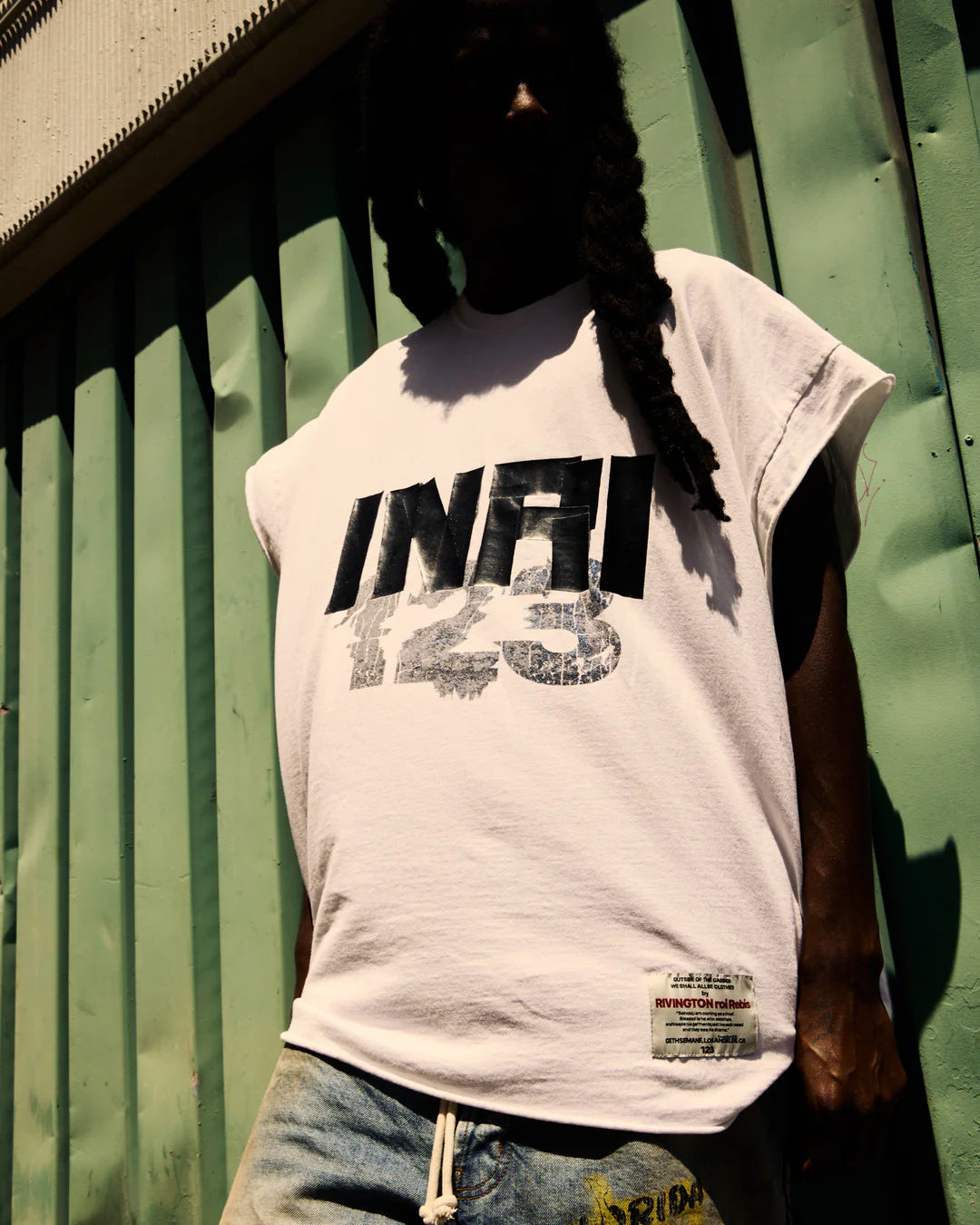 FEAR OF GOD 脳RRR123 INRI Cut Off Tee